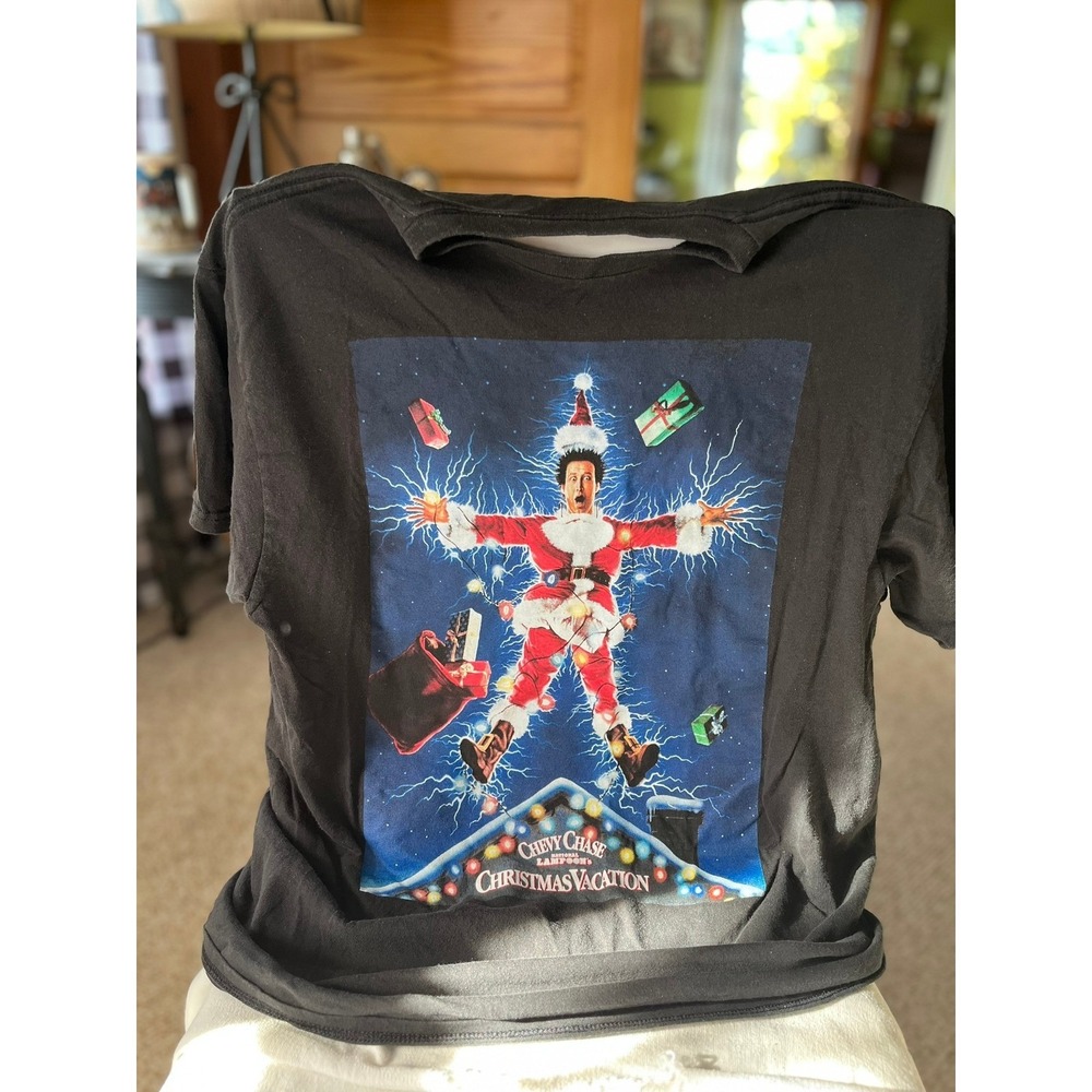 National Lampoon's Christmas Vacation T-Shirt Graphic Tee Movie‎ Black